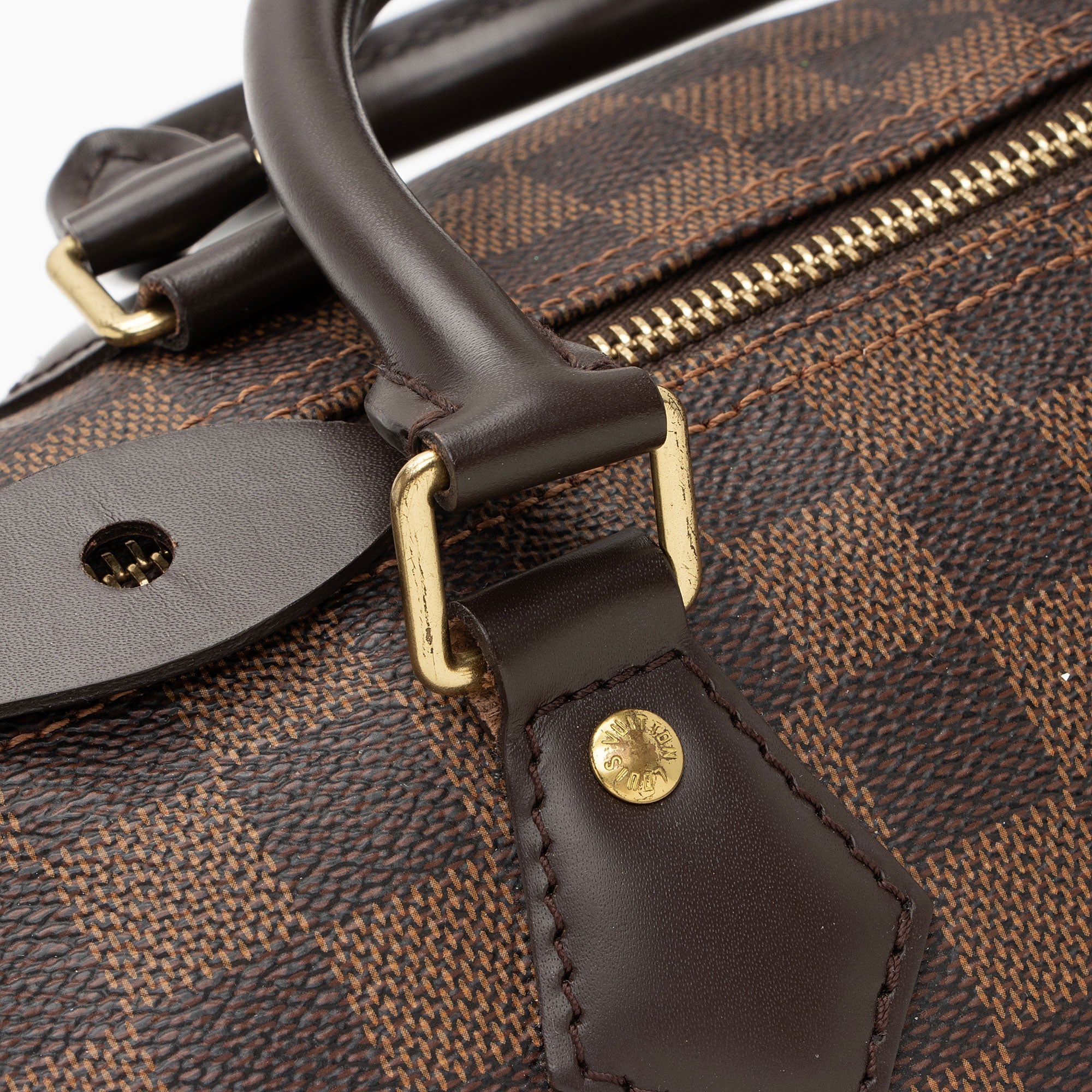 Louis Vuitton Damier Ebene Speedy 30 Satchel (SHF-woWUpp)