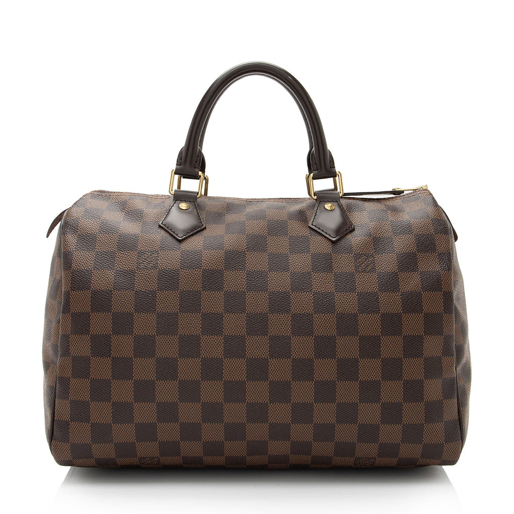 Louis Vuitton Damier Ebene Speedy 30 Satchel (SHF-woWUpp)