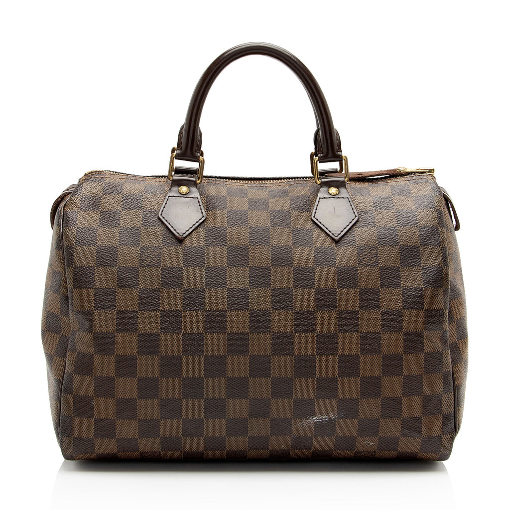 Louis Vuitton Damier Ebene Speedy 30 Satchel (SHF-yrMtsc)