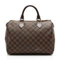 Louis Vuitton Damier Ebene Speedy 30 Satchel (SHF-yrMtsc)