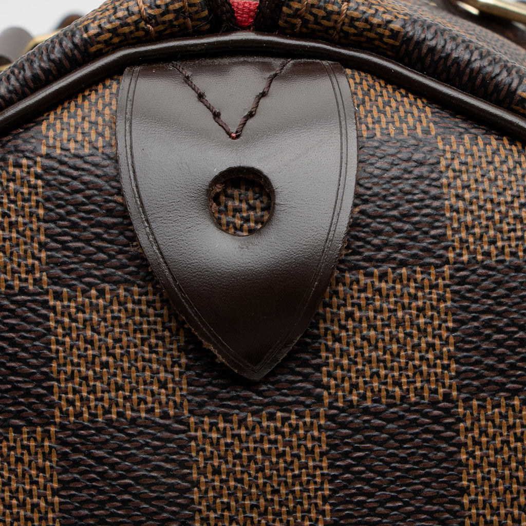 Louis Vuitton Damier Ebene Speedy 30 Satchel (SHF-Yd9xGm)