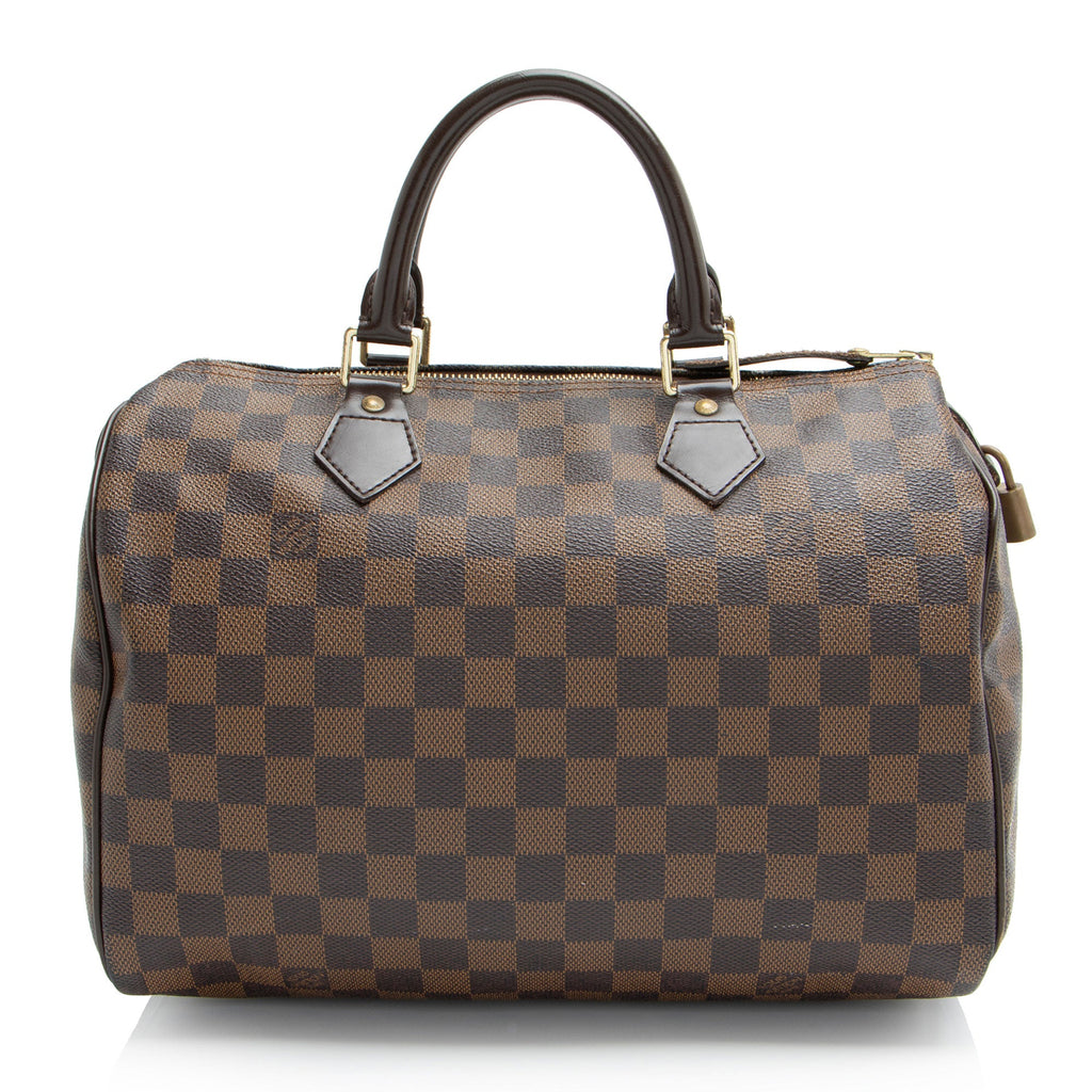 Louis Vuitton Damier Ebene Speedy 30 Satchel