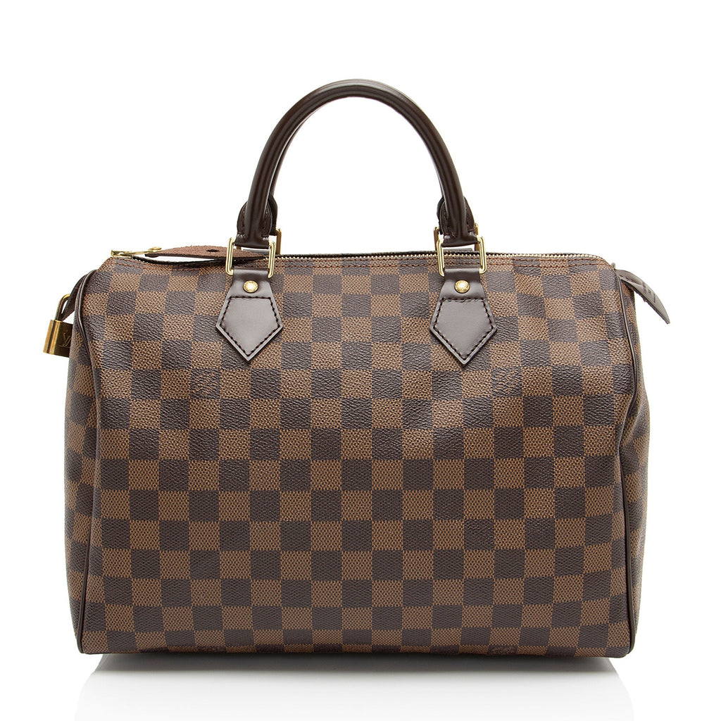 Louis Vuitton Damier Ebene Speedy 30 Satchel