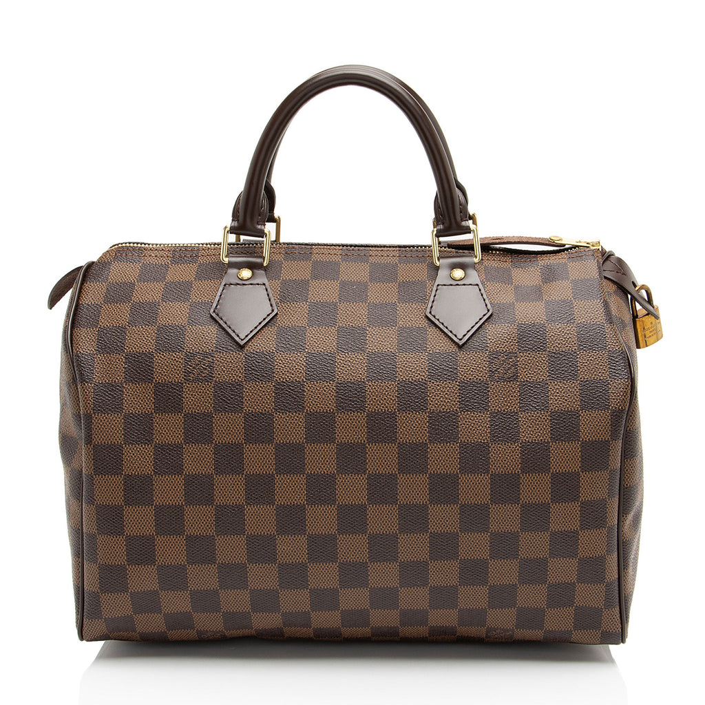 Louis Vuitton Damier Ebene Speedy 30 Satchel