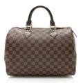 Louis Vuitton Damier Ebene Speedy 30 Satchel