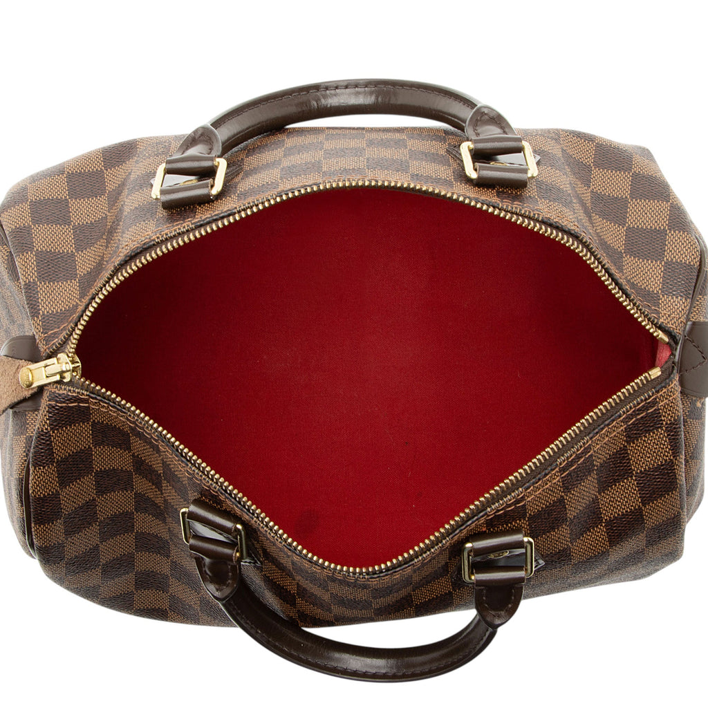 Louis Vuitton Damier Ebene Speedy 30 Satchel