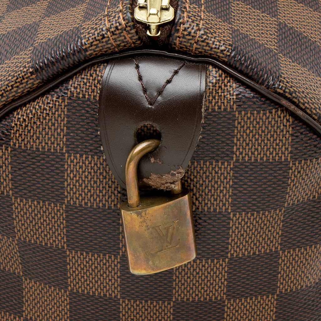 Louis Vuitton Damier Ebene Speedy 30 Satchel