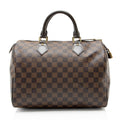 Louis Vuitton Damier Ebene Speedy 30 Satchel
