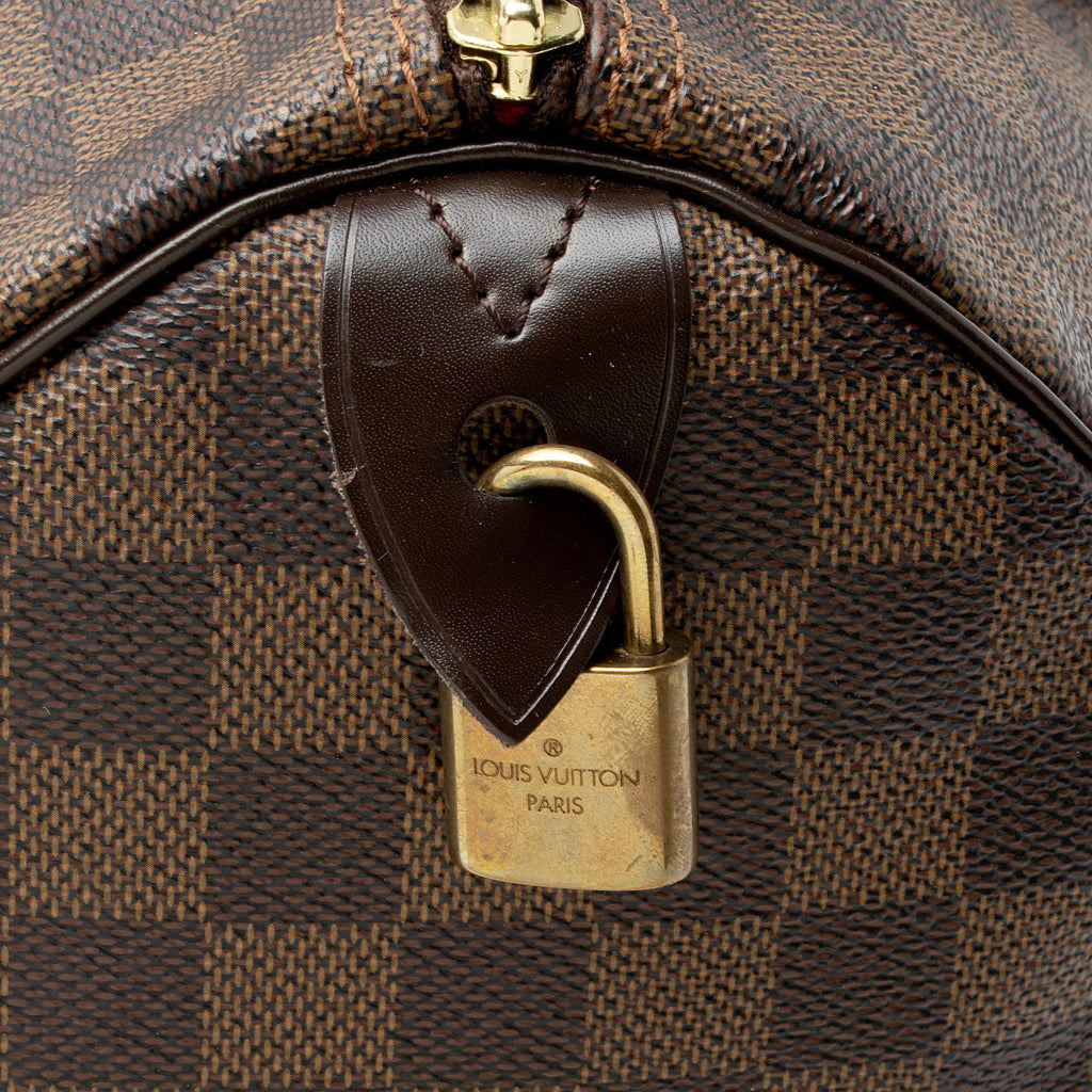 Louis Vuitton Damier Ebene Speedy 30 Satchel