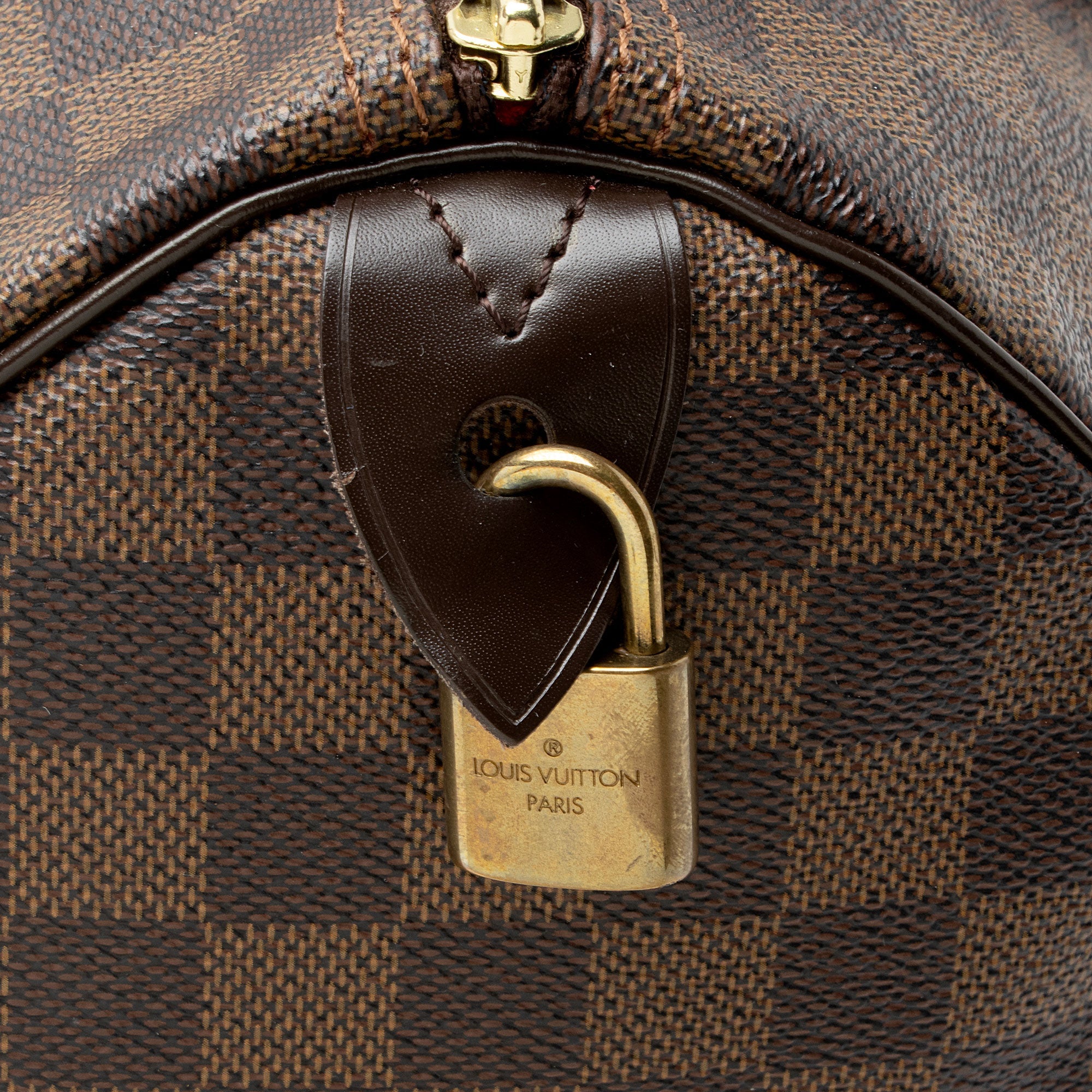 Louis Vuitton Damier Ebene Speedy 30 Satchel