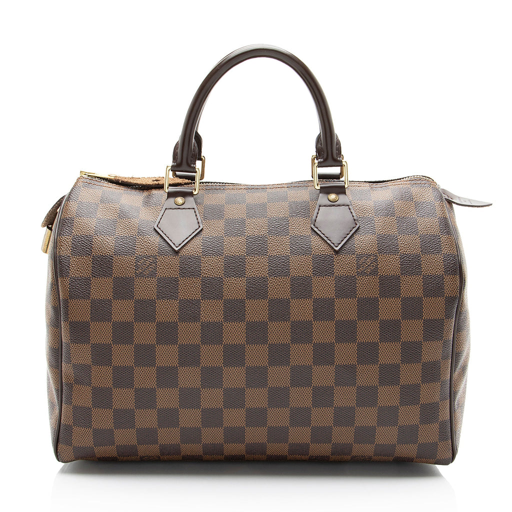Louis Vuitton Damier Ebene Speedy 30 Satchel