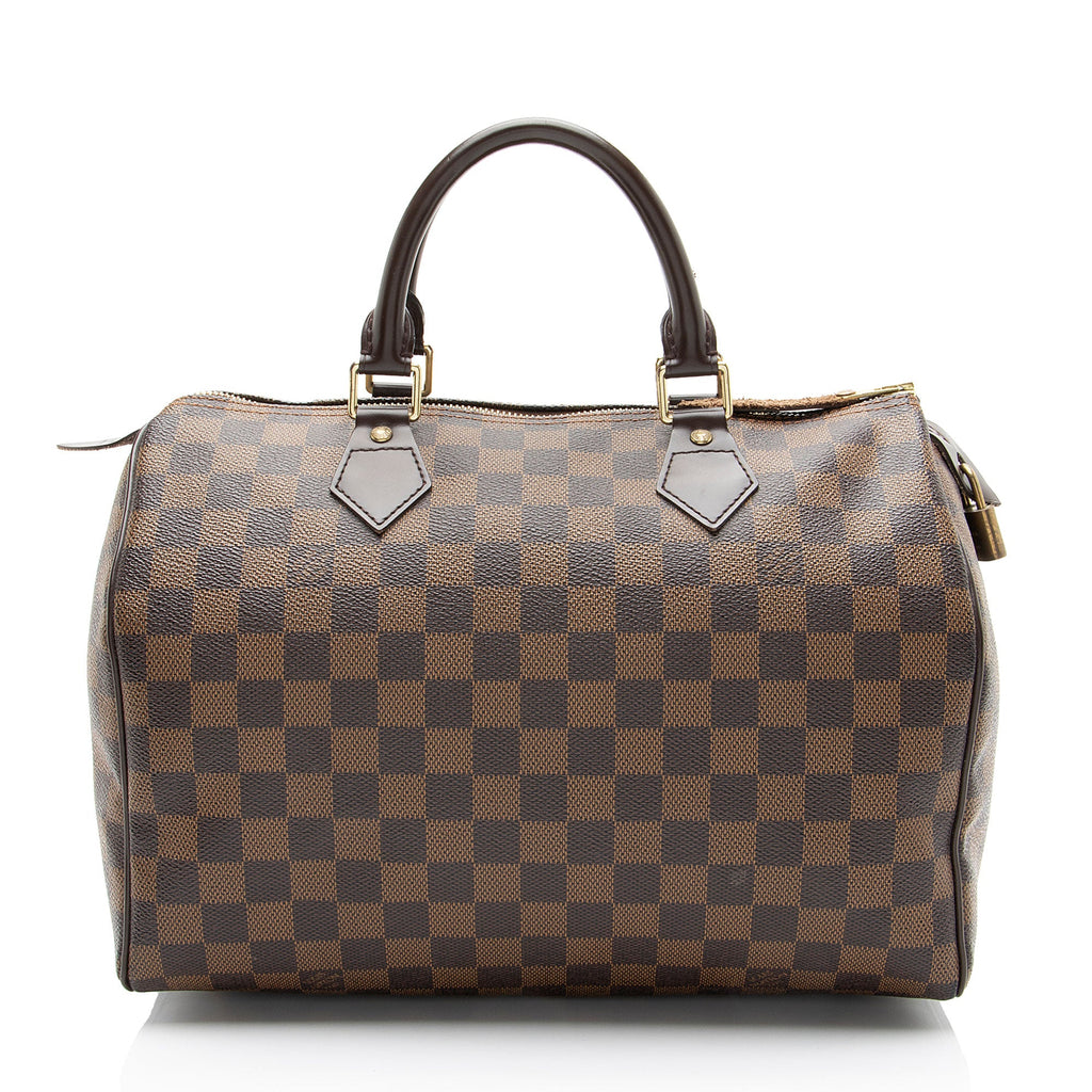 Louis Vuitton Damier Ebene Speedy 30 Satchel