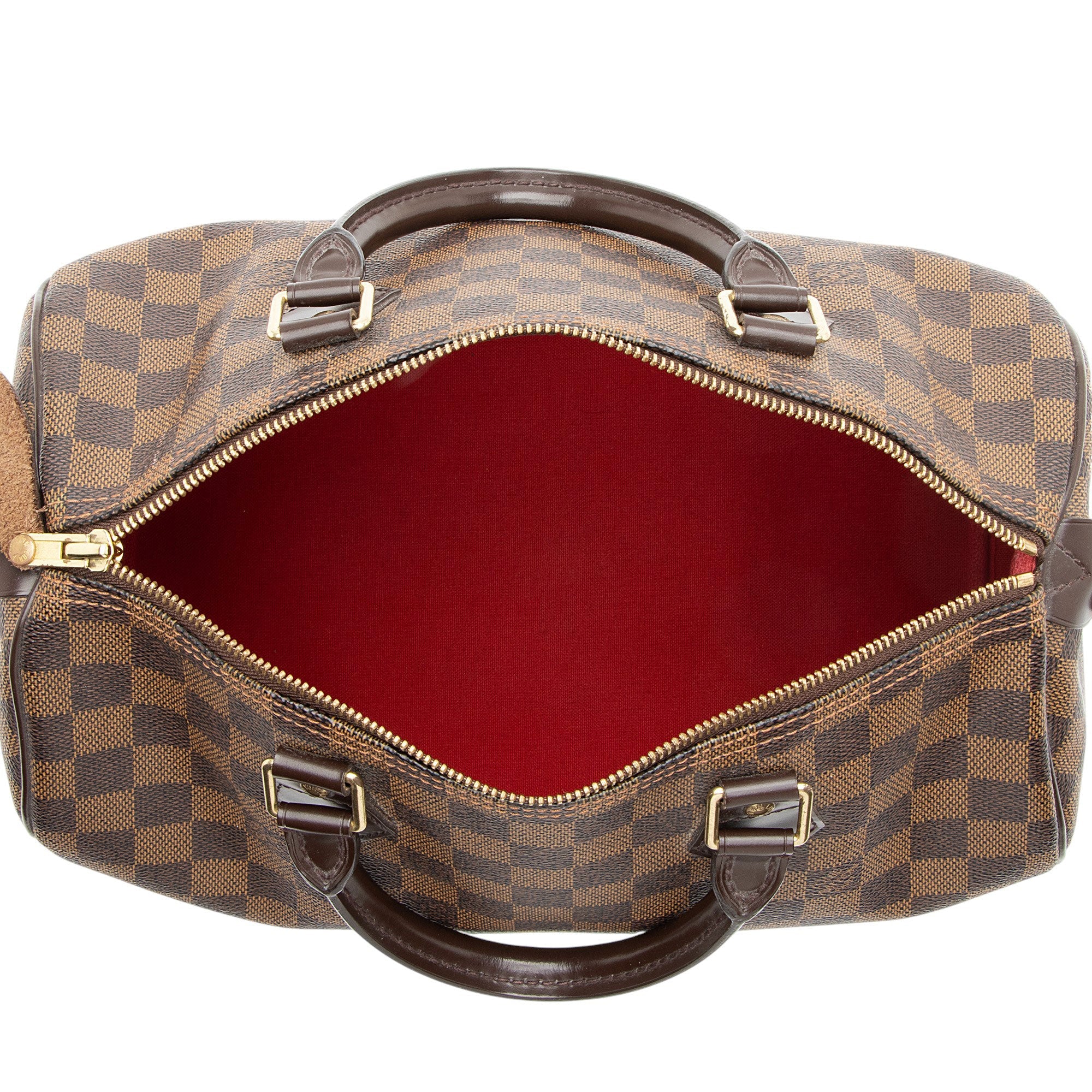 Louis Vuitton Damier Ebene Speedy 30 Satchel