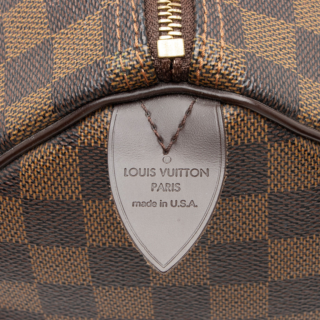 Louis Vuitton Damier Ebene Speedy 30 Satchel