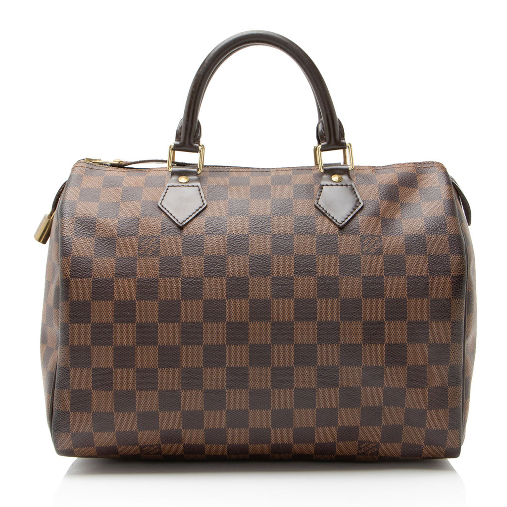Louis Vuitton Damier Ebene Speedy 30 Satchel
