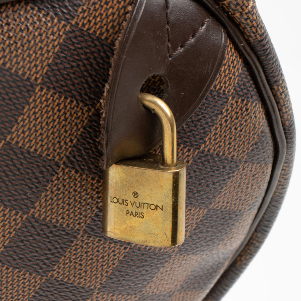Louis Vuitton Damier Ebene Speedy 30 Satchel