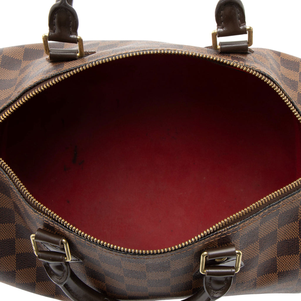 Louis Vuitton Damier Ebene Speedy 30 Satchel
