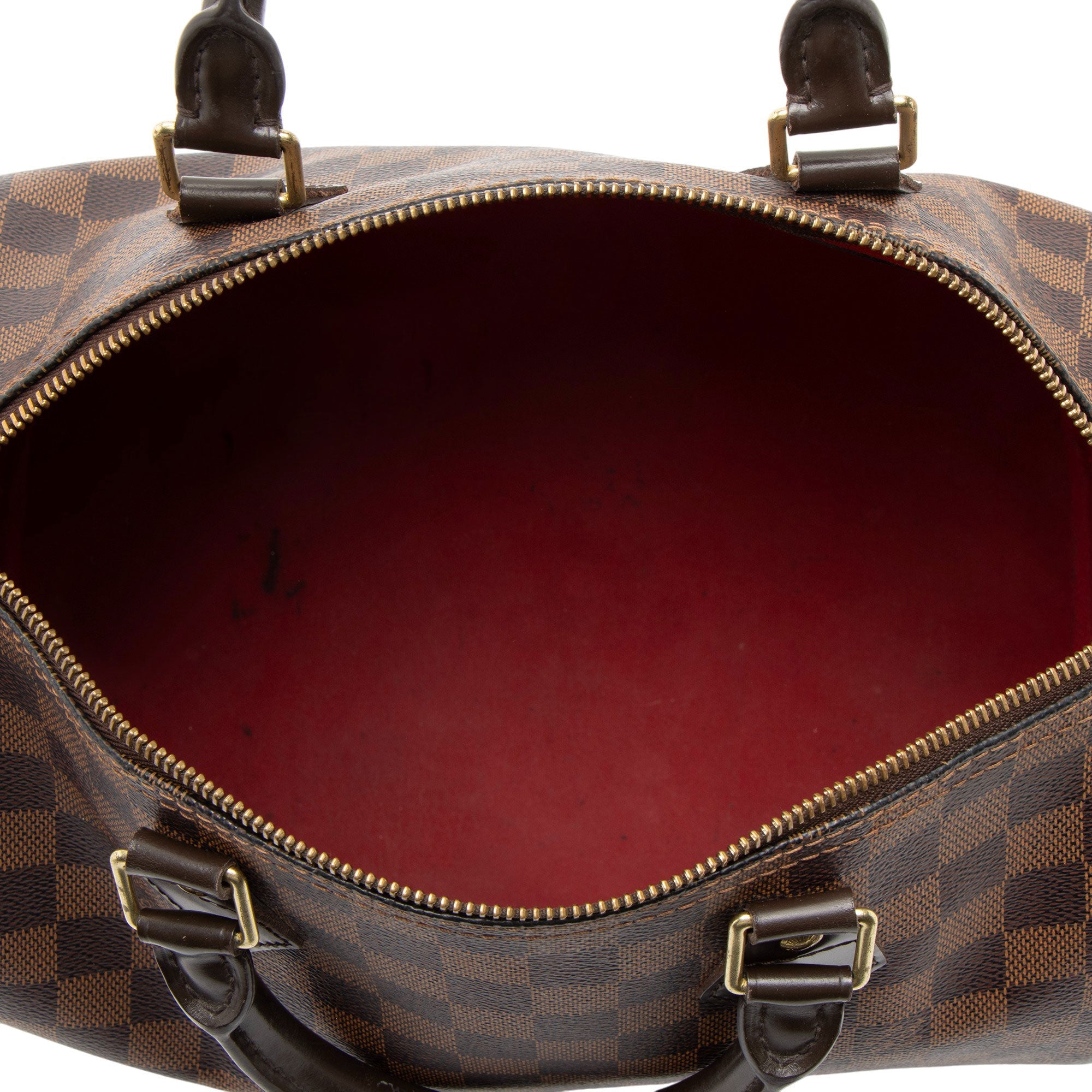 Louis Vuitton Damier Ebene Speedy 30 Satchel