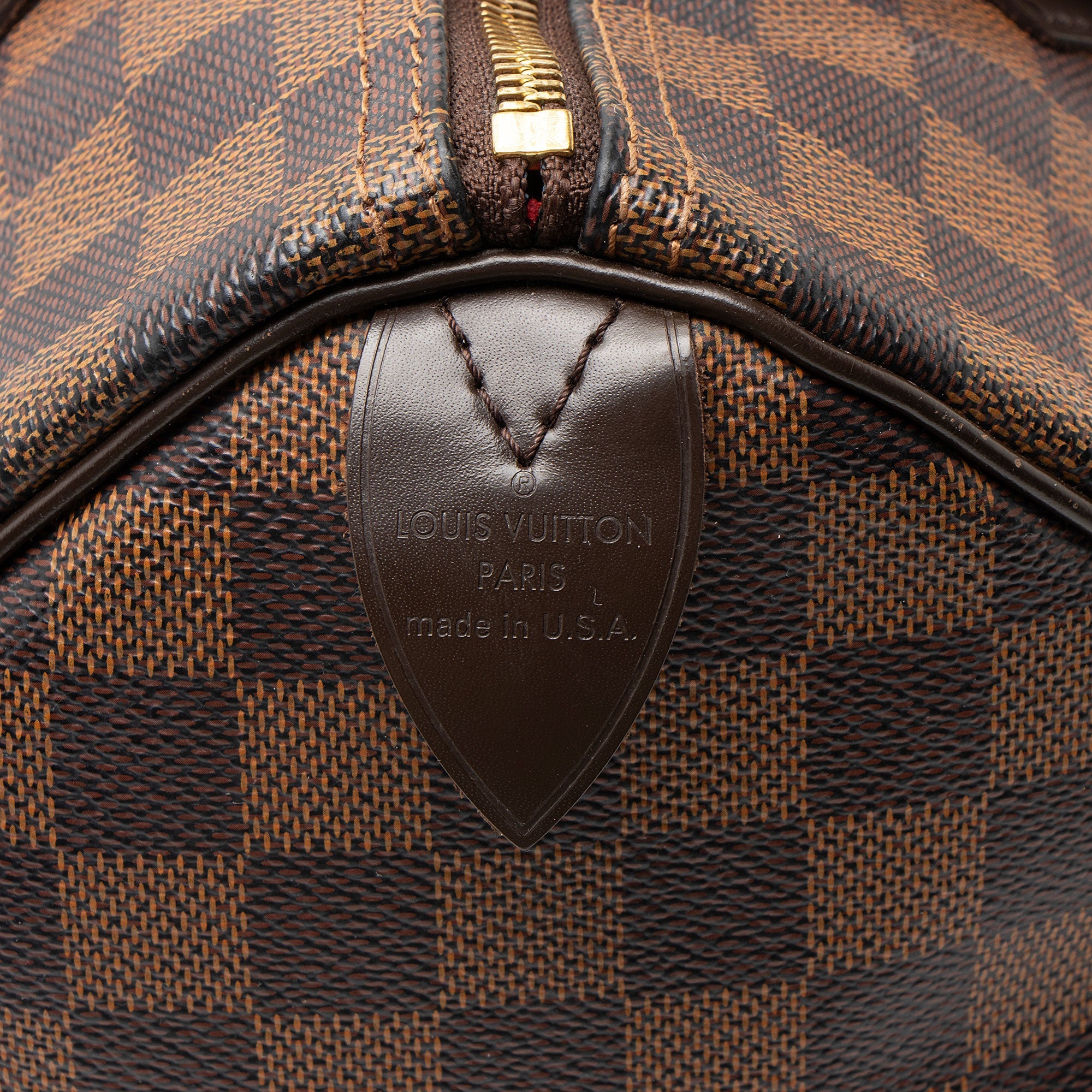 Louis Vuitton Damier Ebene Speedy 30 Satchel