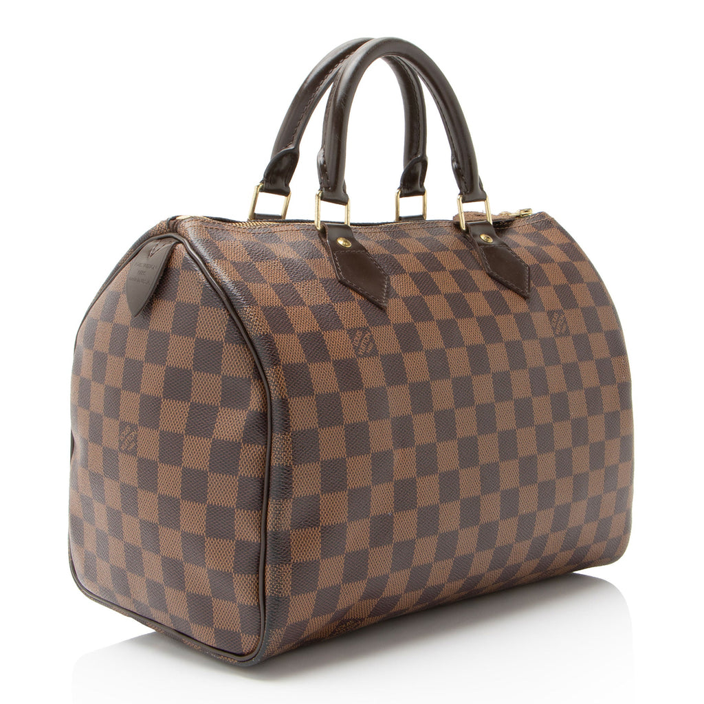Louis Vuitton Damier Ebene Speedy 30 Satchel