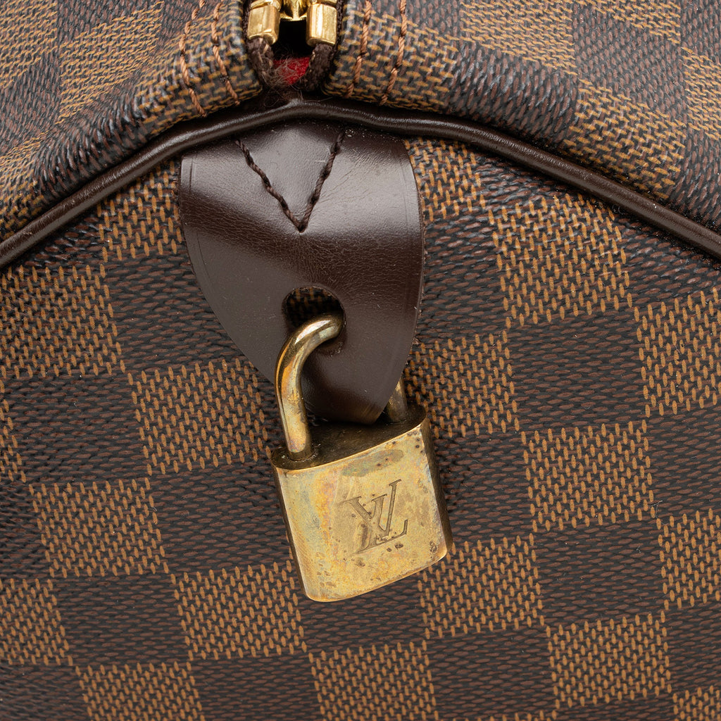 Louis Vuitton Damier Ebene Speedy 30 Satchel