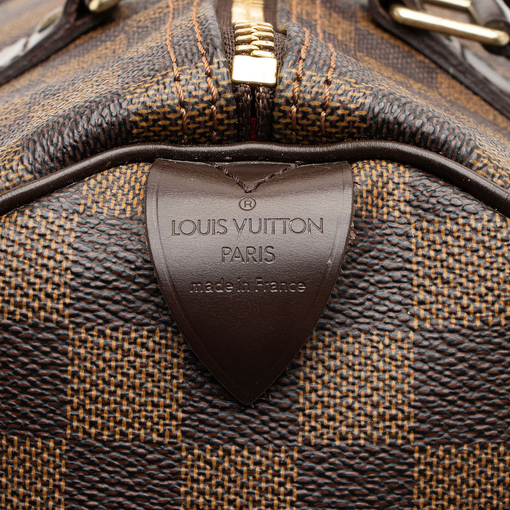 Louis Vuitton Damier Ebene Speedy 30 Satchel