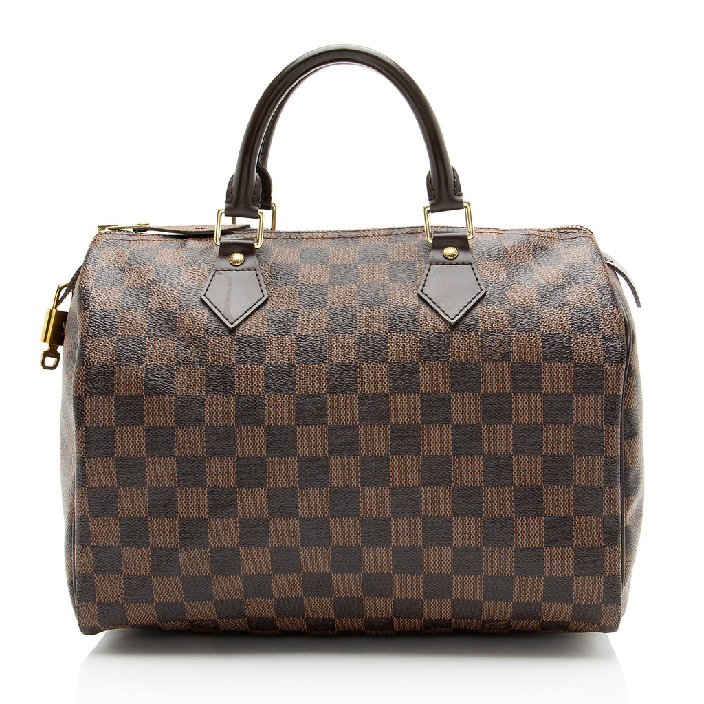 Louis Vuitton Damier Ebene Speedy 30 Satchel
