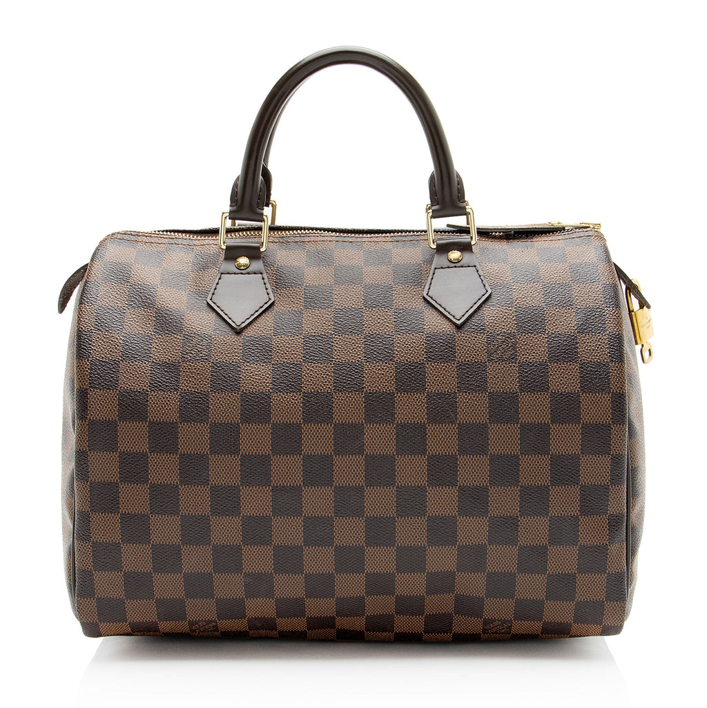 Louis Vuitton Damier Ebene Speedy 30 Satchel