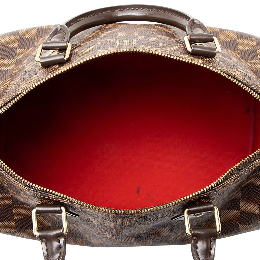 Louis Vuitton Damier Ebene Speedy 30 Satchel