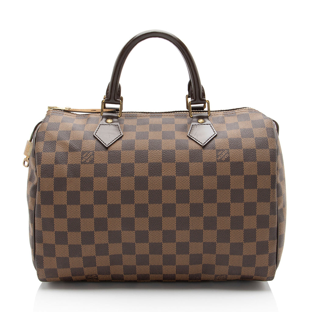 Louis Vuitton Damier Ebene Speedy 30 Satchel