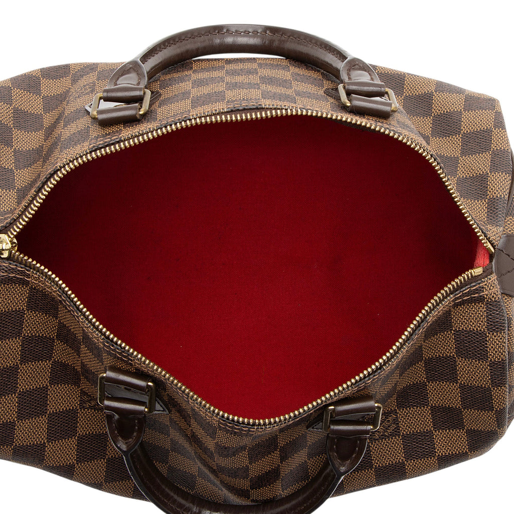 Louis Vuitton Damier Ebene Speedy 30 Satchel