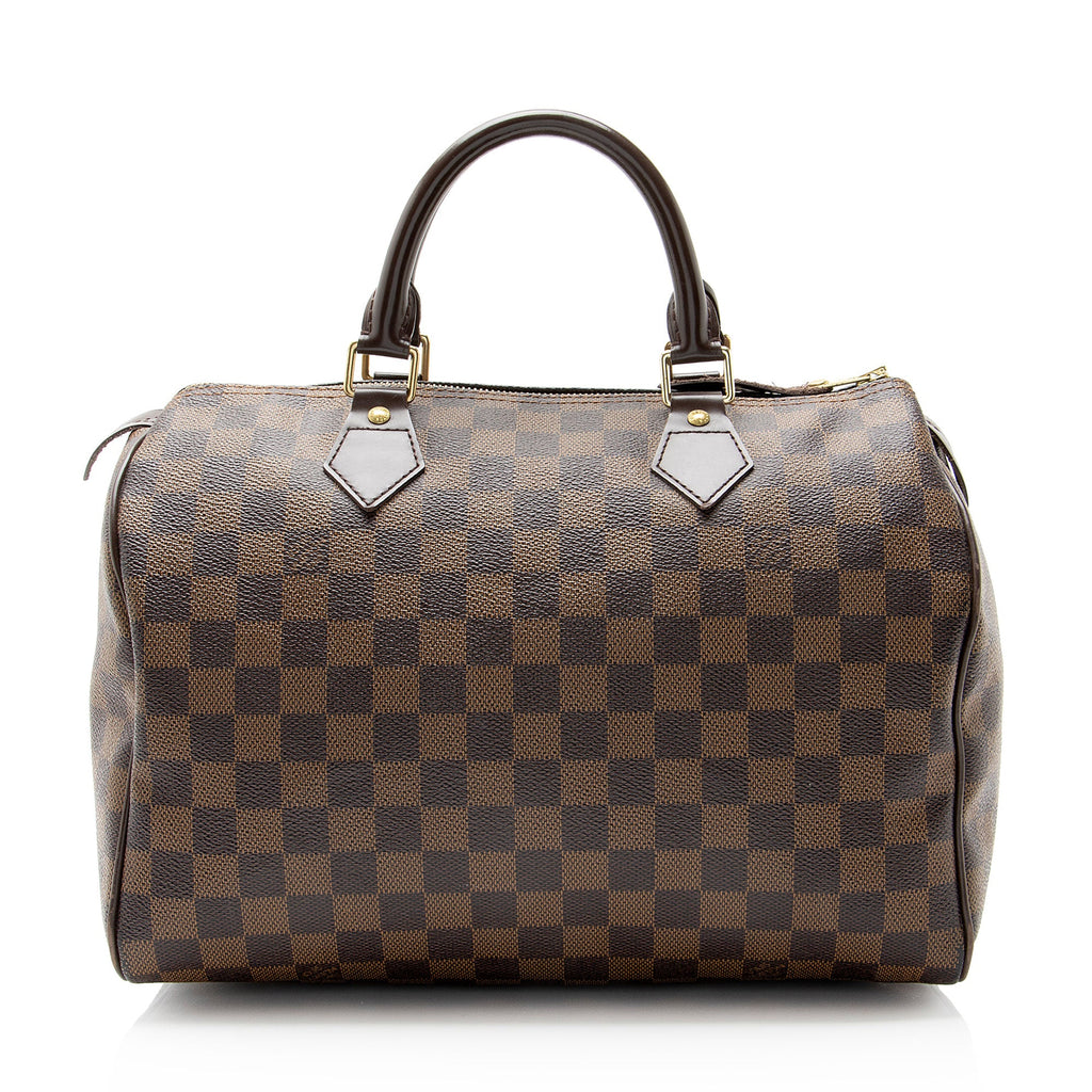 Louis Vuitton Damier Ebene Speedy 30 Satchel