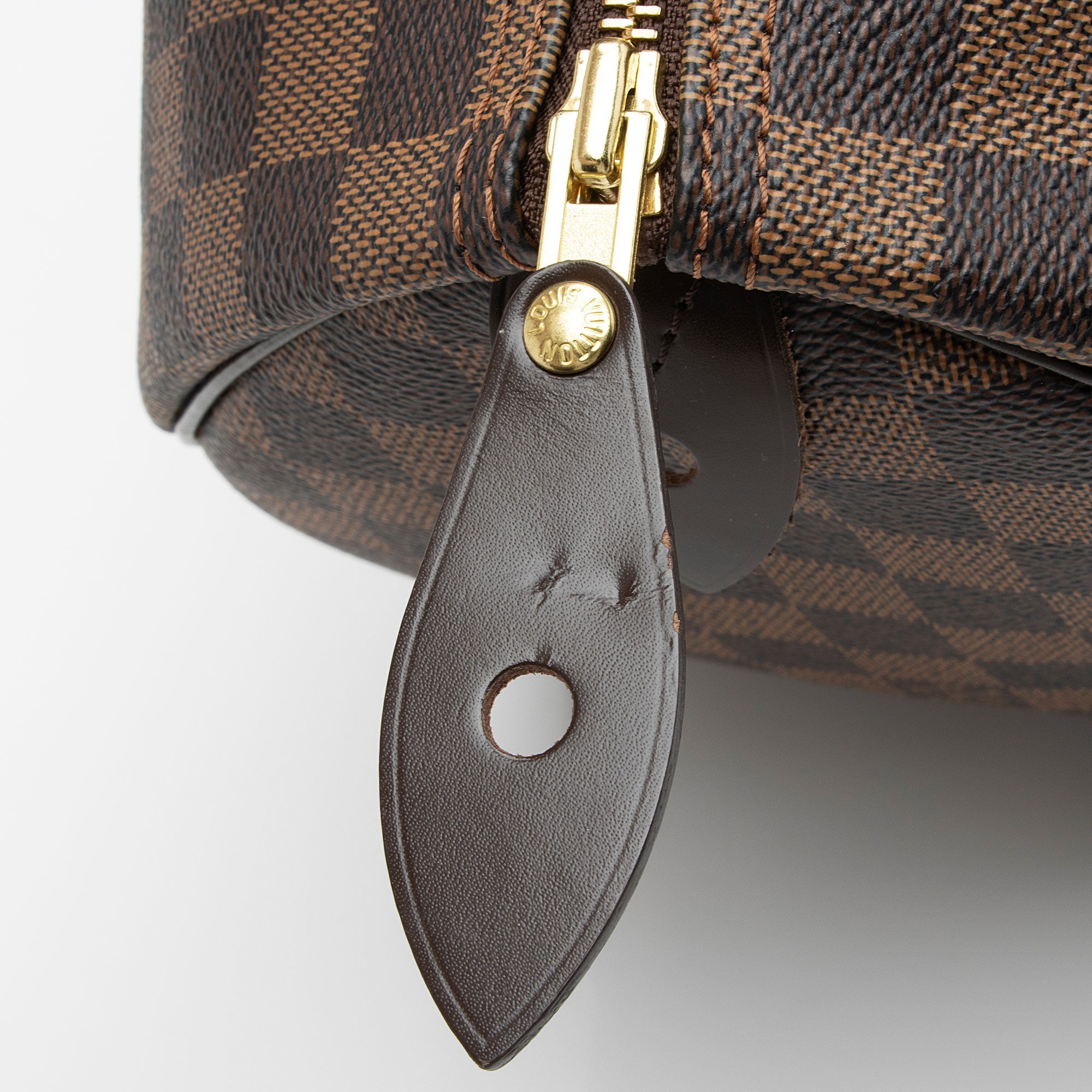 Louis Vuitton Damier Ebene Speedy 35 Satchel (SHF-scUW6C)