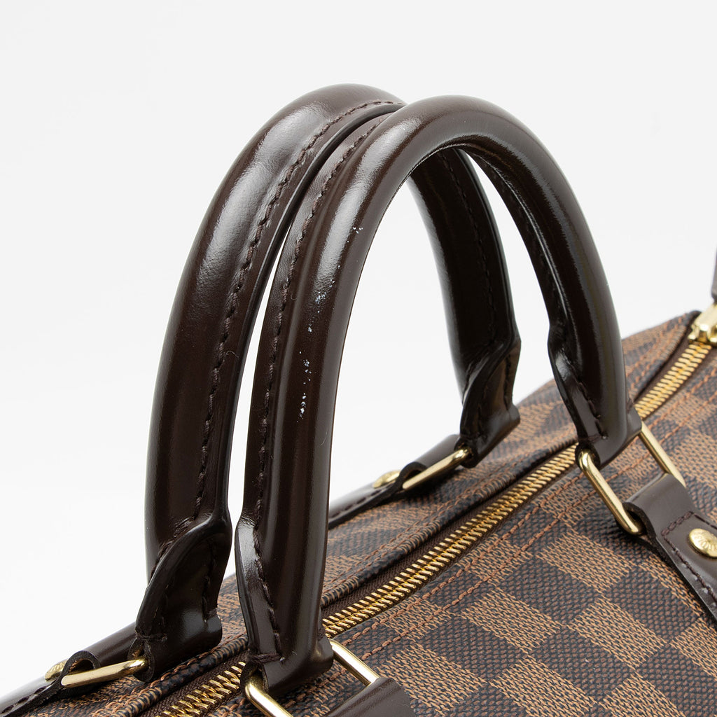 Louis Vuitton Damier Ebene Speedy 35 Satchel (SHF-scUW6C)