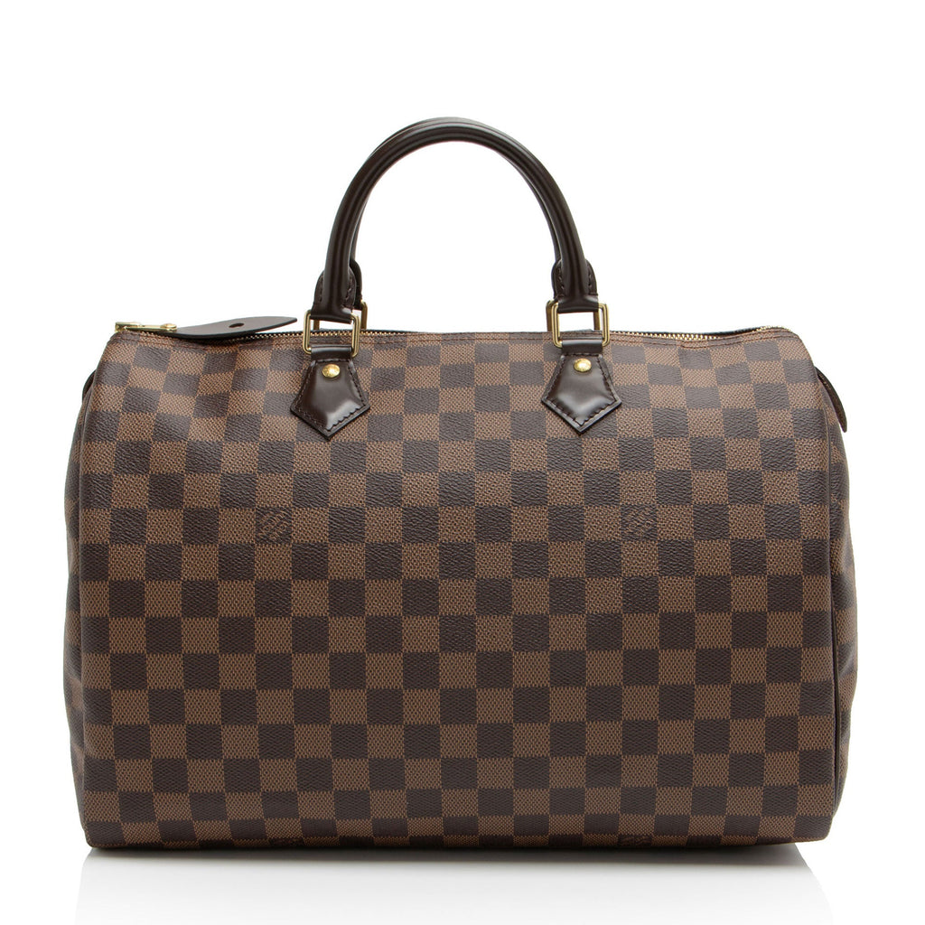 Louis Vuitton Damier Ebene Speedy 35 Satchel