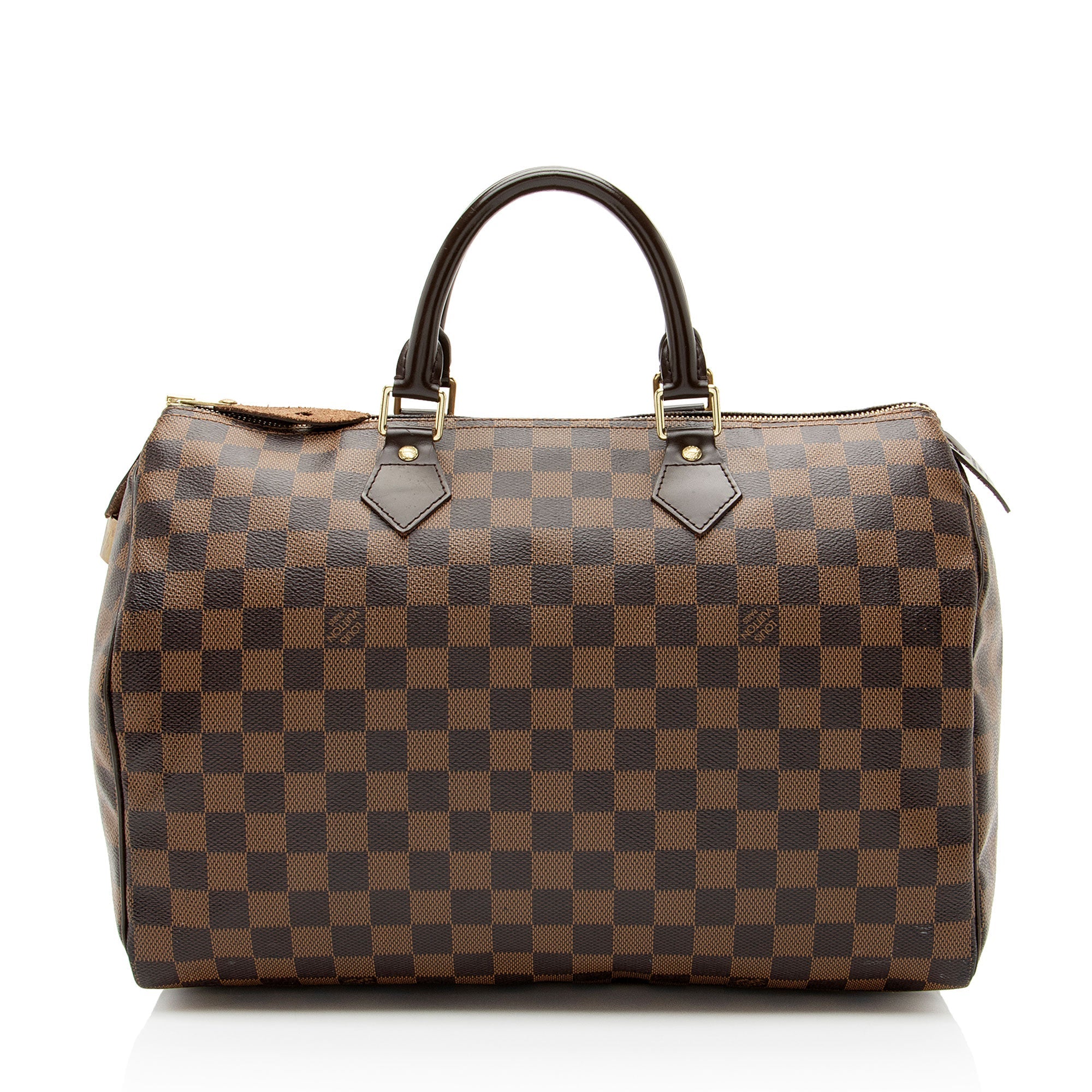 Louis Vuitton Damier Ebene Speedy 35 Satchel