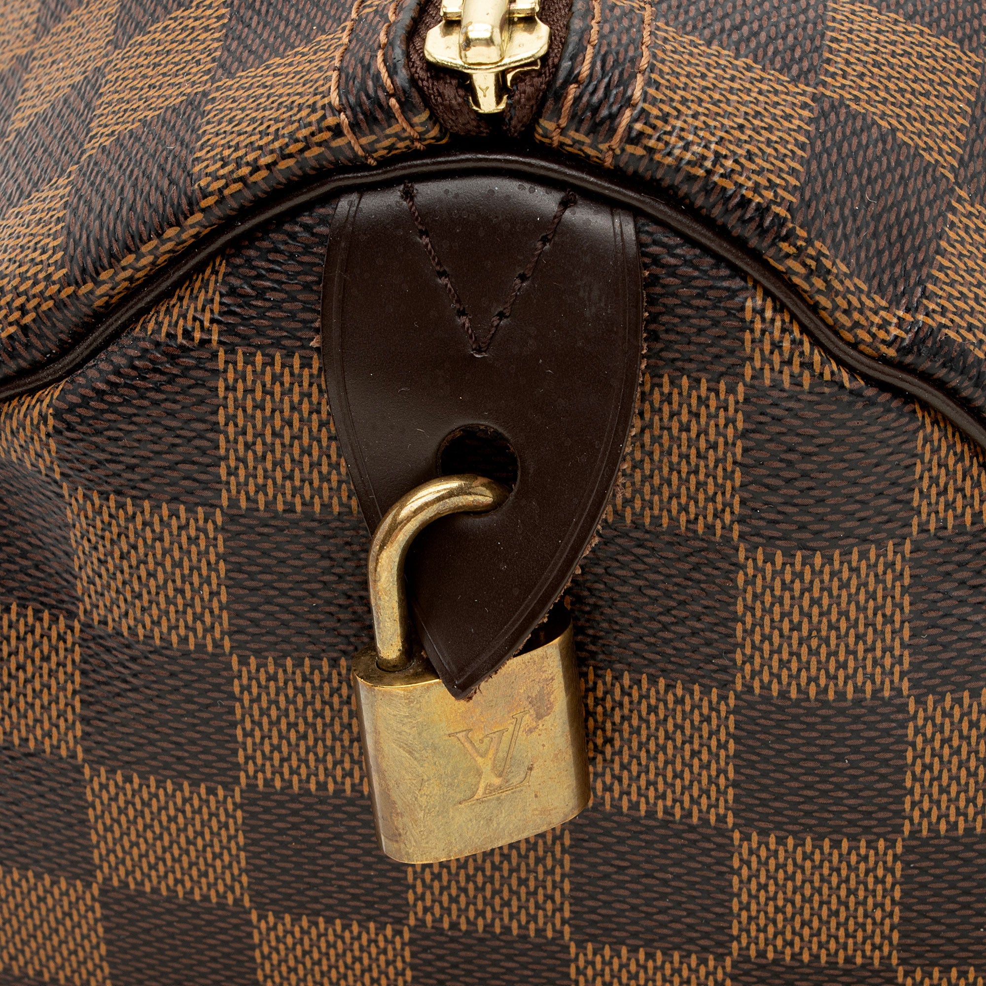 Louis Vuitton Damier Ebene Speedy 35 Satchel