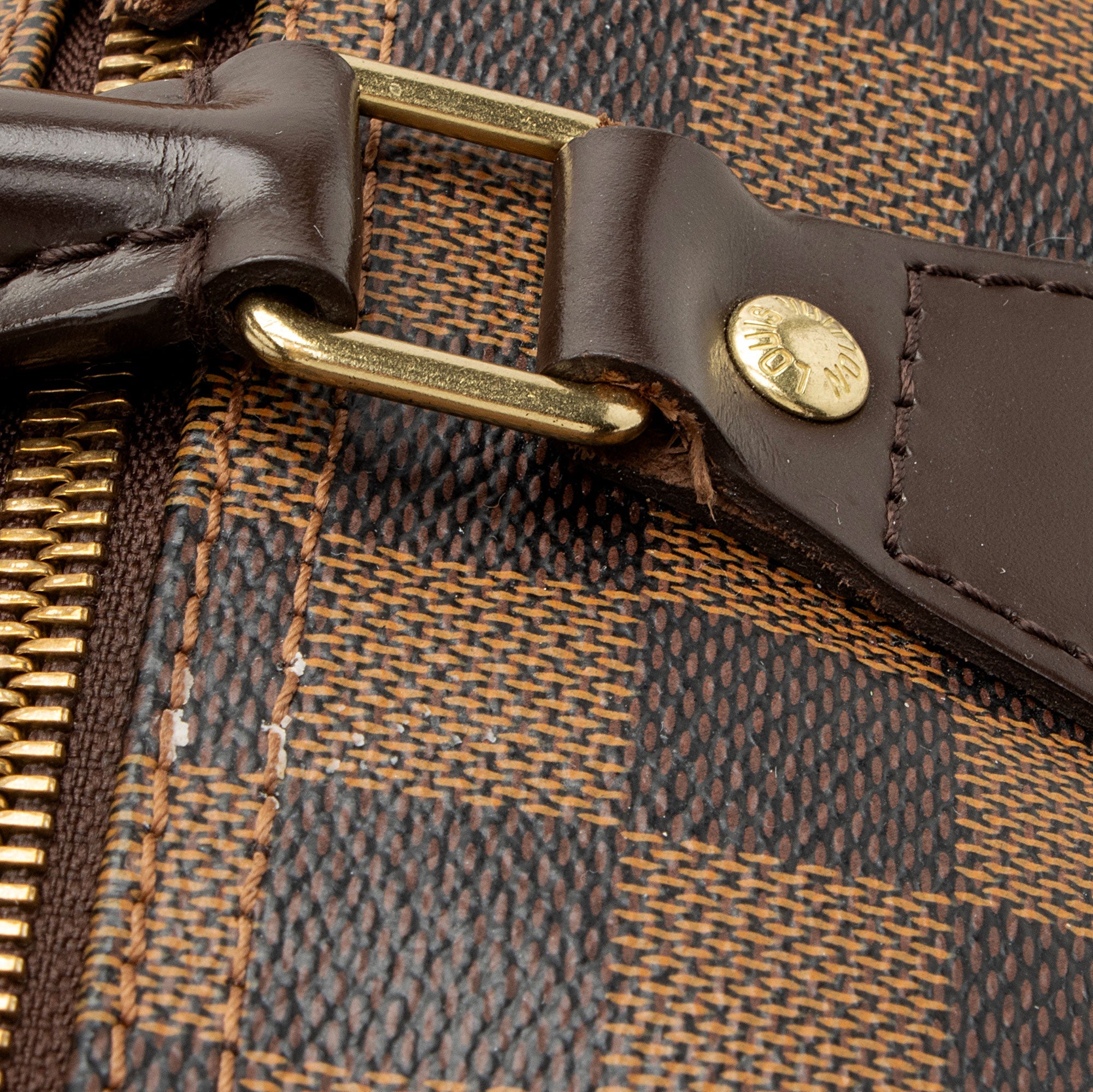 Louis Vuitton Damier Ebene Speedy 35 Satchel