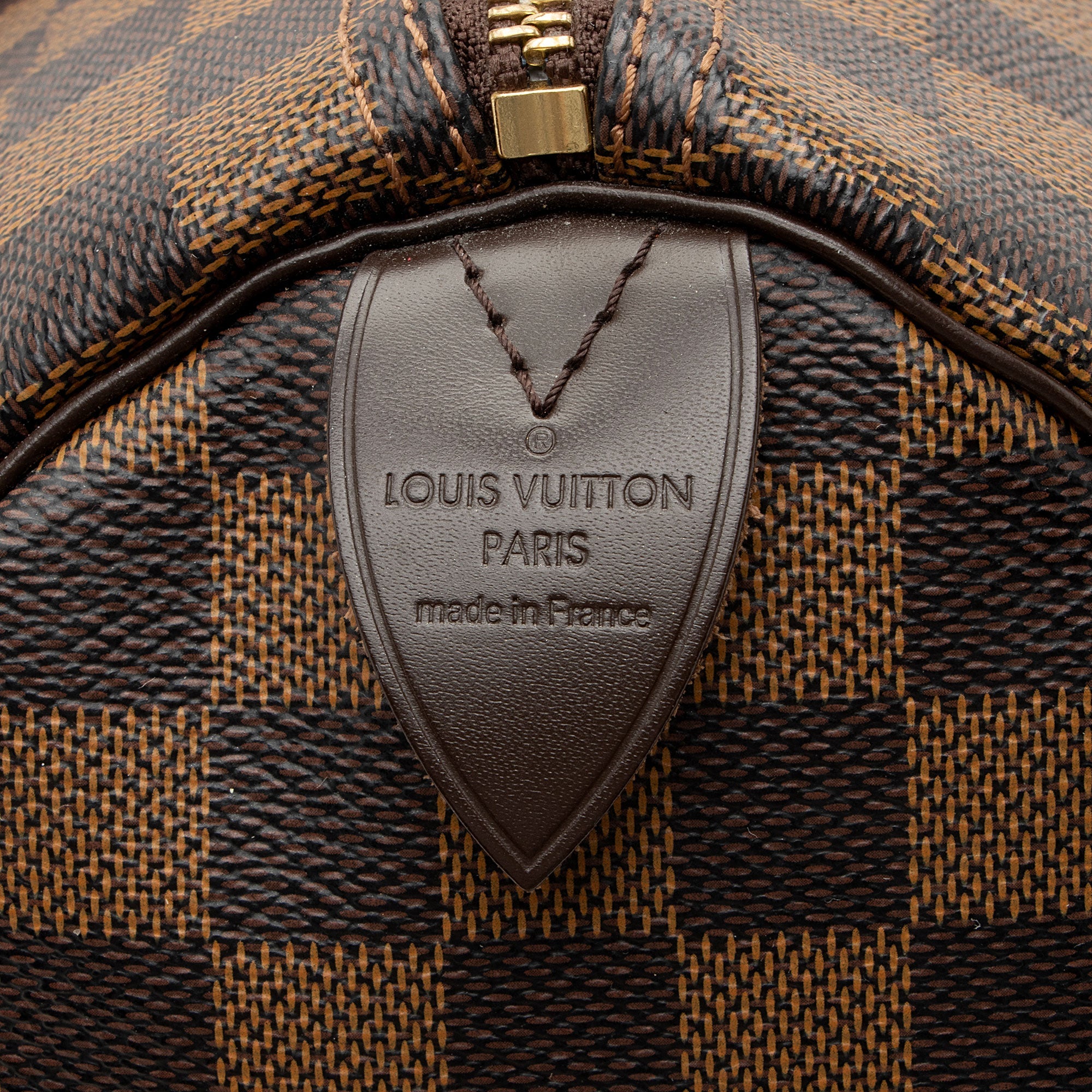 Louis Vuitton Damier Ebene Speedy 35 Satchel