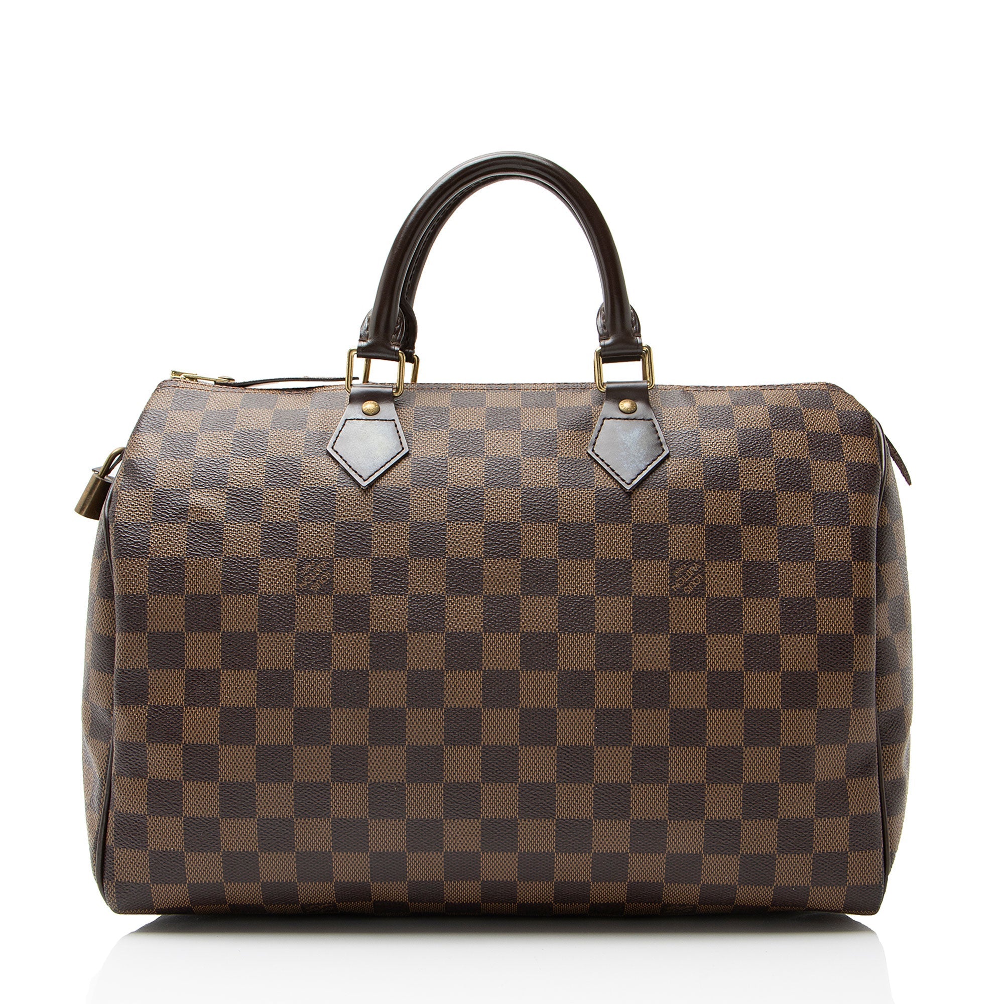 Louis Vuitton Damier Ebene Speedy 35 Satchel