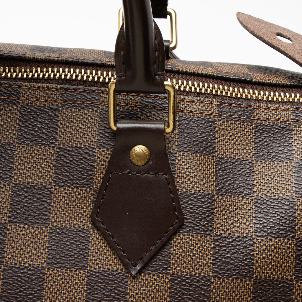 Louis Vuitton Damier Ebene Speedy 35 Satchel
