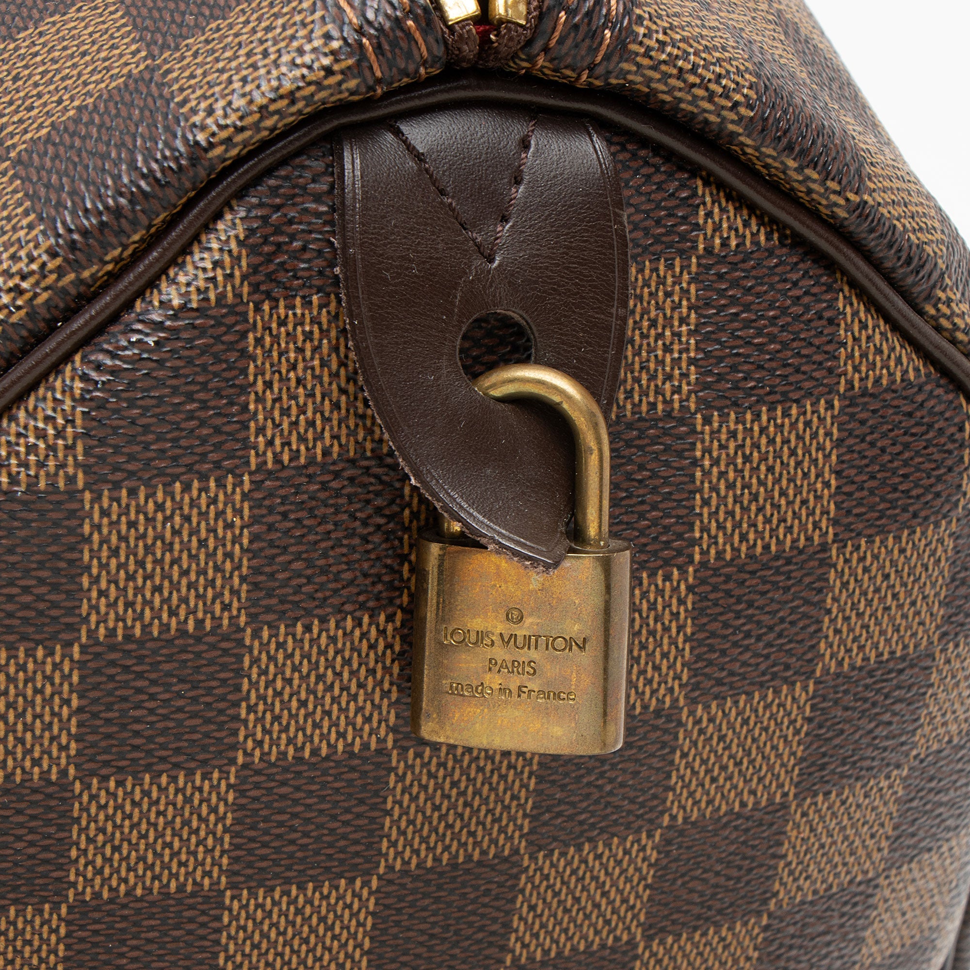 Louis Vuitton Damier Ebene Speedy 35 Satchel