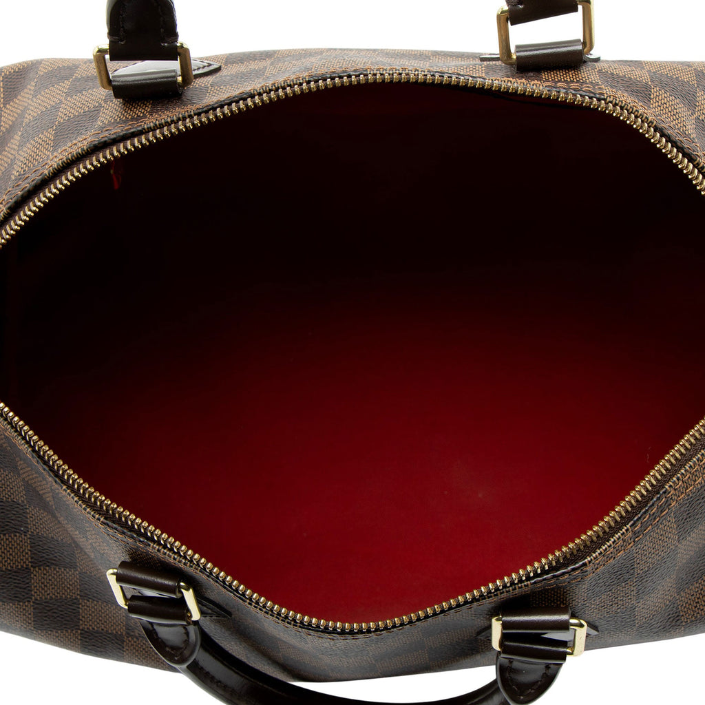 Louis Vuitton Damier Ebene Speedy 35 Satchel
