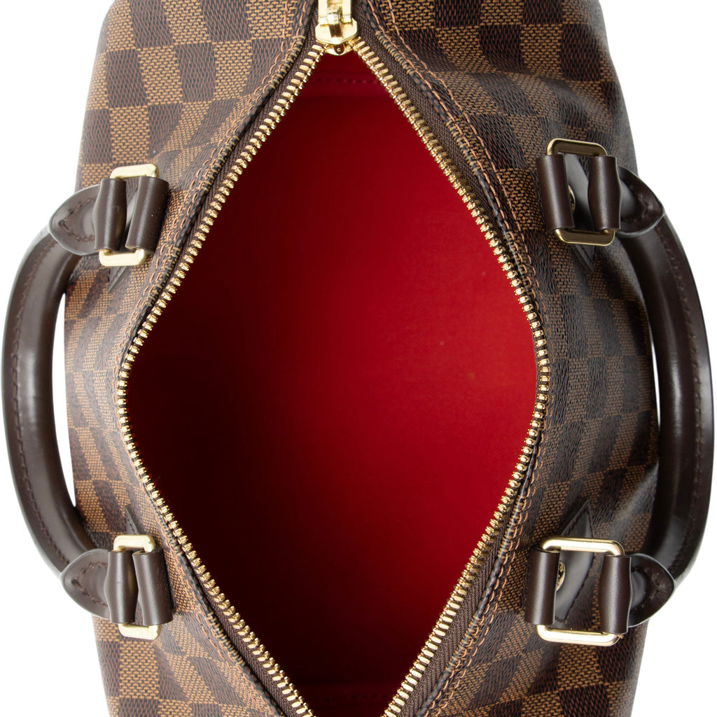 Louis Vuitton Damier Ebene Speedy Bandouliere 25 Satchel