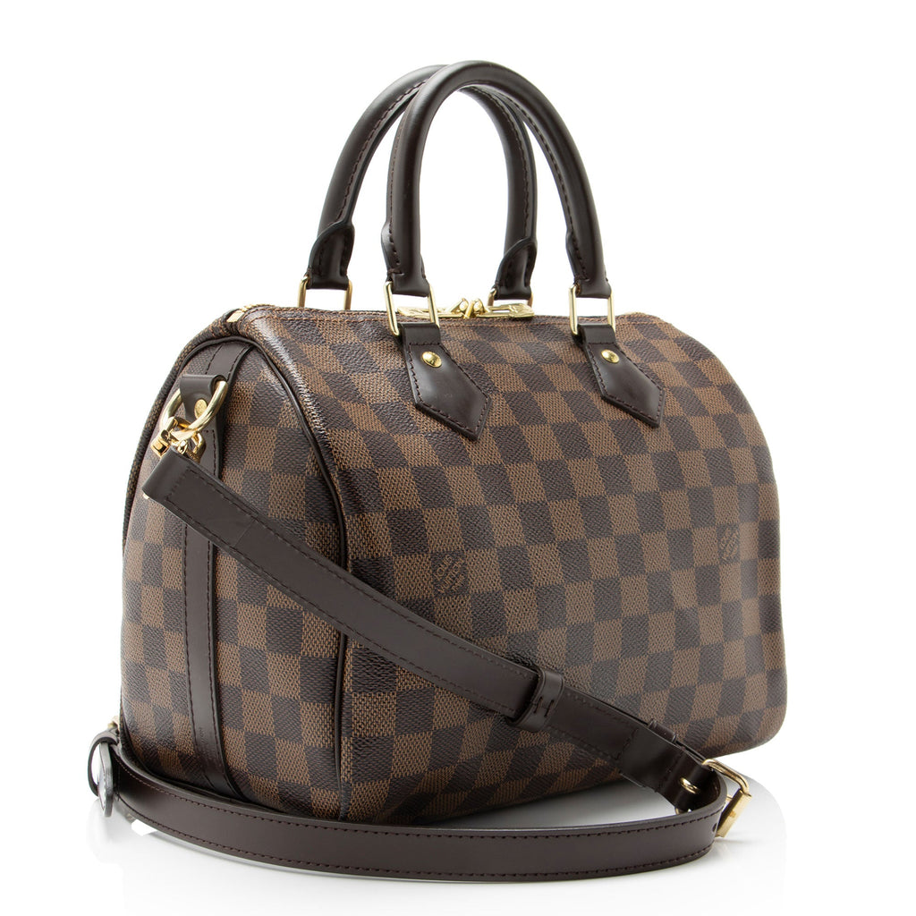 Louis Vuitton Damier Ebene Speedy Bandouliere 25 Satchel