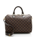 Louis Vuitton Damier Ebene Speedy Bandouliere 30 Satchel (SHF-21943)