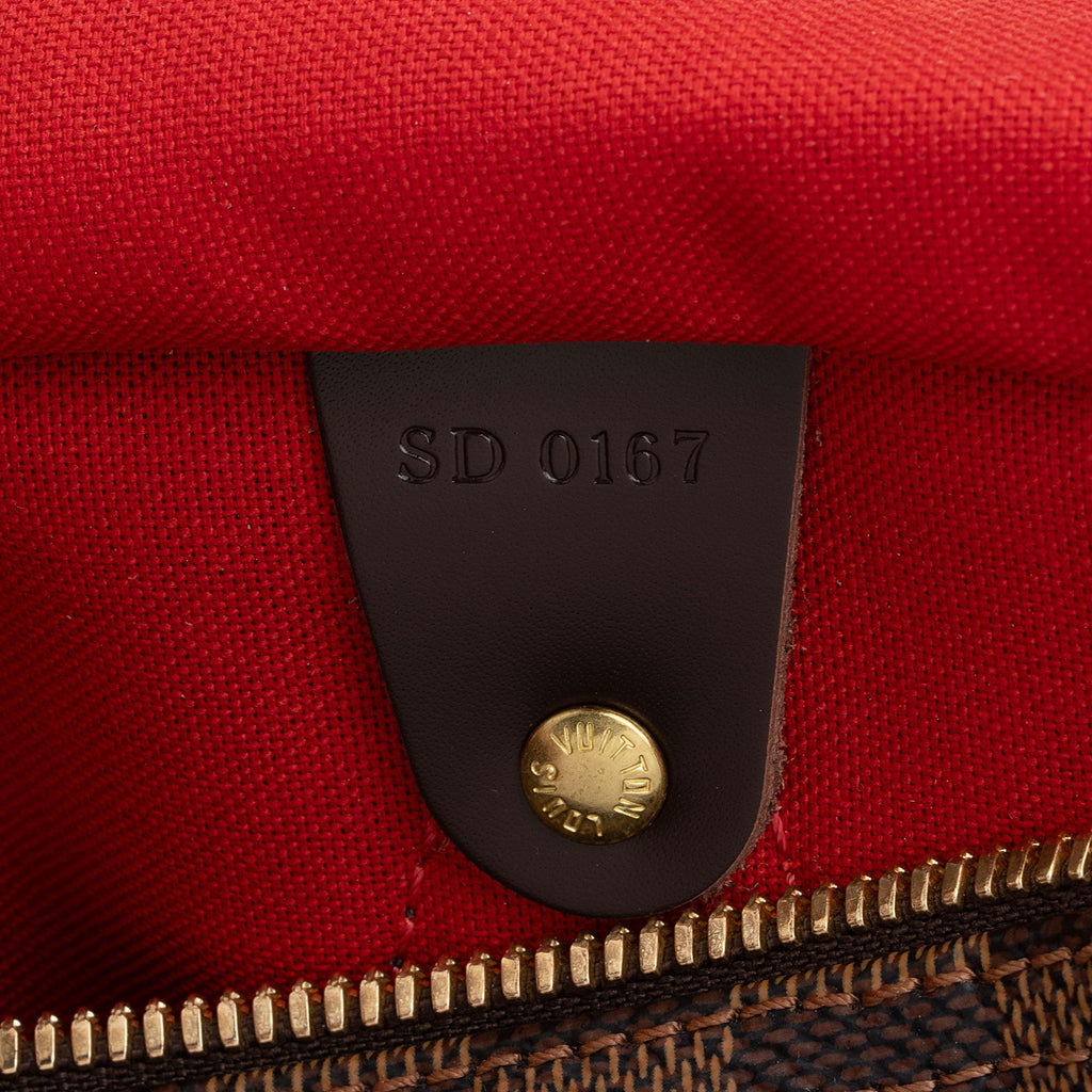 Louis Vuitton Damier Ebene Speedy Bandouliere 30 Satchel (SHF-jMwGuO)