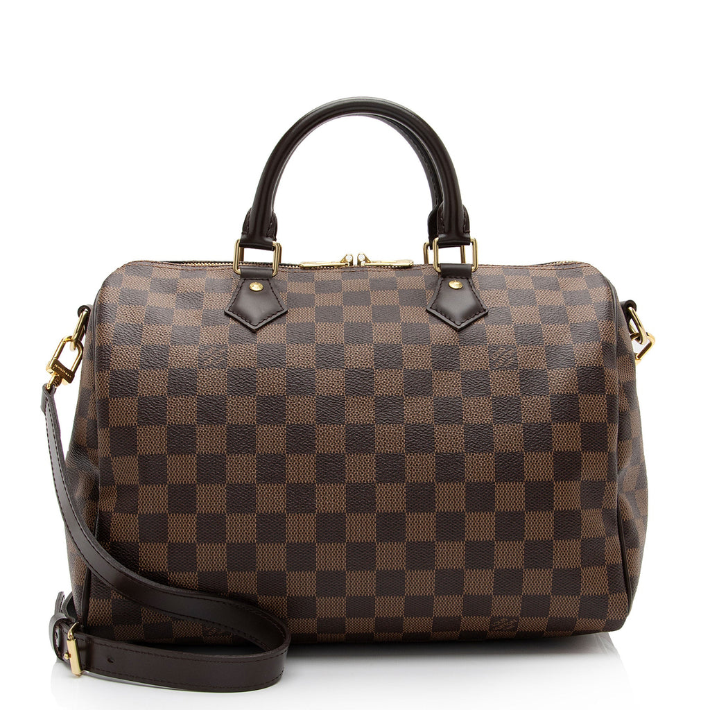 Louis Vuitton Damier Ebene Speedy Bandouliere 30 Satchel (SHF-jMwGuO)