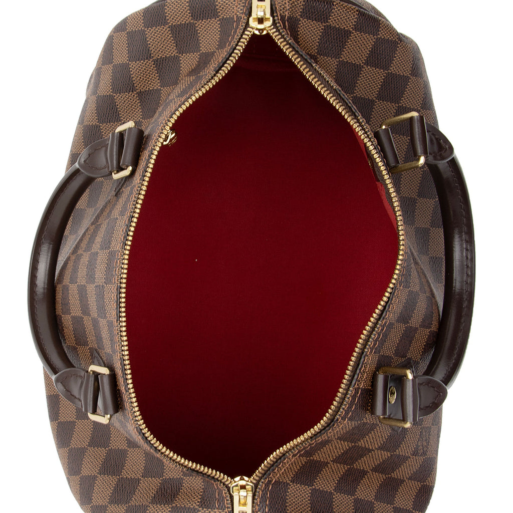 Louis Vuitton Damier Ebene Speedy Bandouliere 30 Satchel (SHF-jMwGuO)