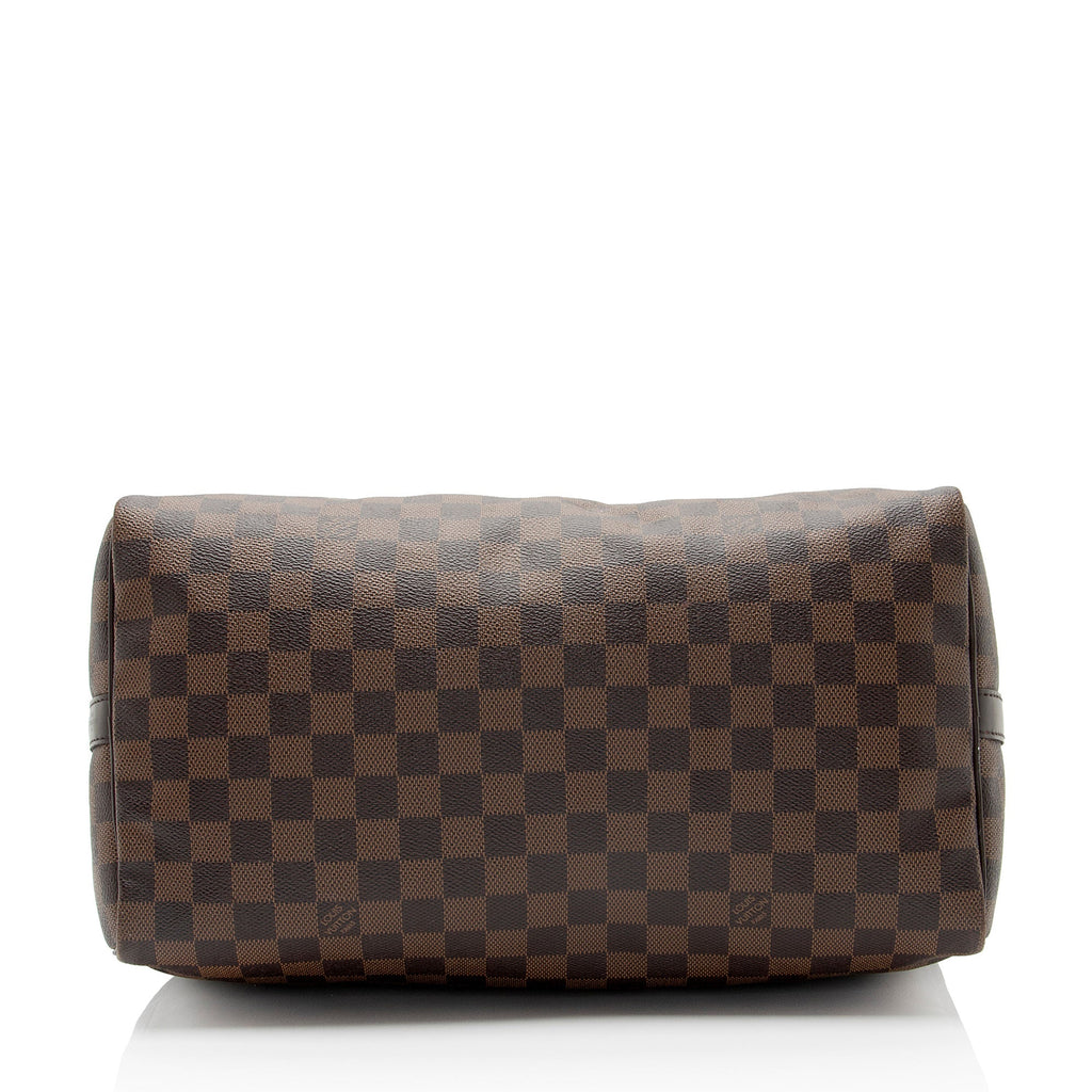 Louis Vuitton Damier Ebene Speedy Bandouliere 35 Satchel (SHF-bZa26R)